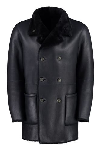 Shearling Sheepskin Coat - Giorgio Armani - Modalova