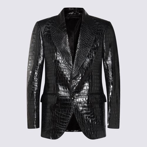 Tom Ford Black Leather Jacket - Tom Ford - Modalova