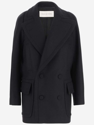 Wool Blend Double-breasted Coat - Dries Van Noten - Modalova