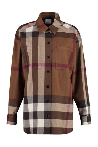 Haymarket Check-pattern Buttoned Shirt - Burberry - Modalova