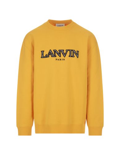 Sweatshirt With Embroidered Curb Logo - Lanvin - Modalova