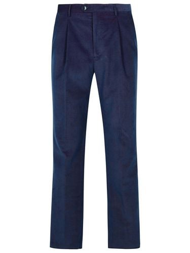 Etro Pleat Detailed Velvet Trousers - Etro - Modalova