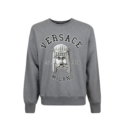 Versace Cotton Crewneck Sweatshirt - Versace - Modalova