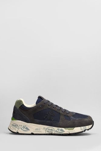 Mase Sneakers In Blue Suede And Fabric - Premiata - Modalova