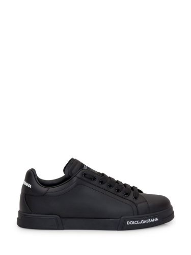 Portofino Leather Low-top Sneakers - Dolce & Gabbana - Modalova