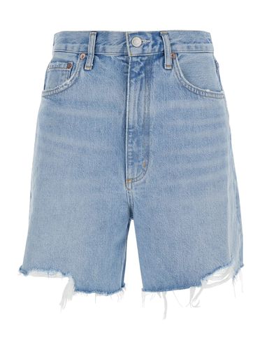 Light Blue Jeans Shorts In Denim Woman - AGOLDE - Modalova