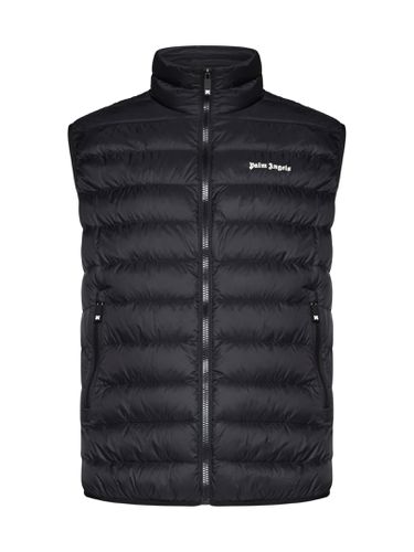 Palm Angels Full Zip Down Vest - Palm Angels - Modalova