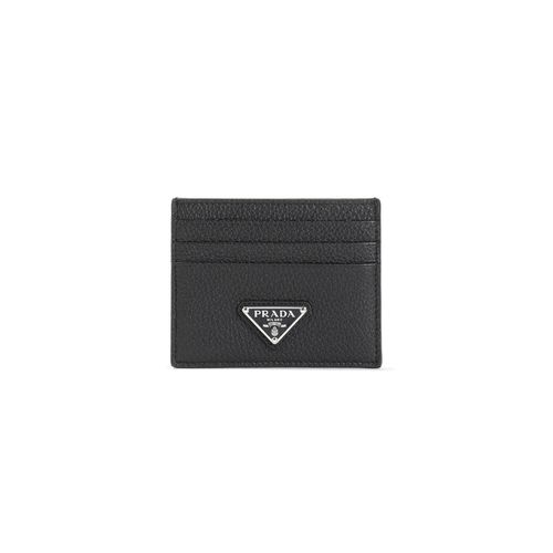 Logo Plaque Open Top Cardholder - Prada - Modalova