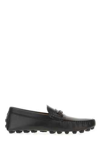 Tod's Black Leather Loafers - Tod's - Modalova