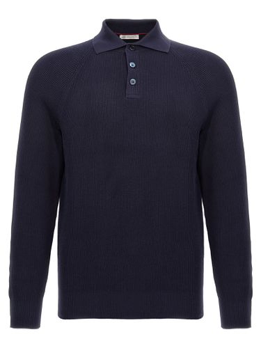 Ribbed Polo Shirt - Brunello Cucinelli - Modalova