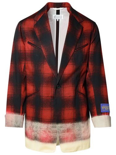 Maison Margiela Red Cotton Blazer - Maison Margiela - Modalova