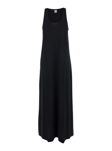 Long Dress With Scoop Neck In Jersey Woman - Totême - Modalova