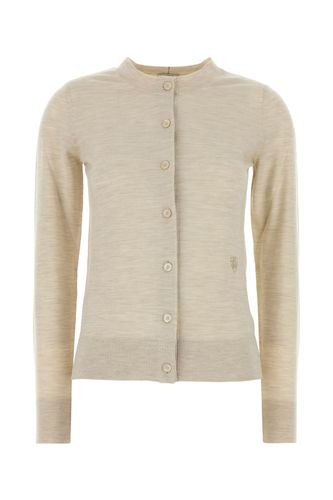 Burberry Sand Wool Cardigan - Burberry - Modalova