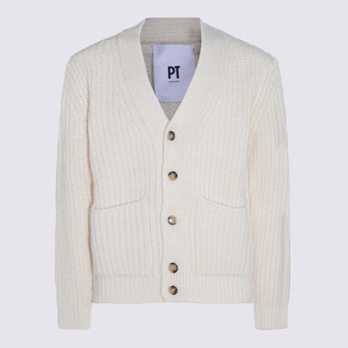 PT Torino Beige Wool Blend Cardigan - PT Torino - Modalova