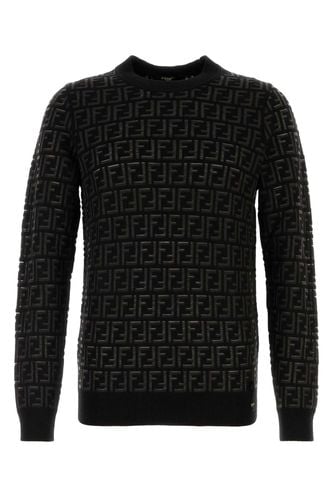 Embroidered Wool Blend Sweater - Fendi - Modalova