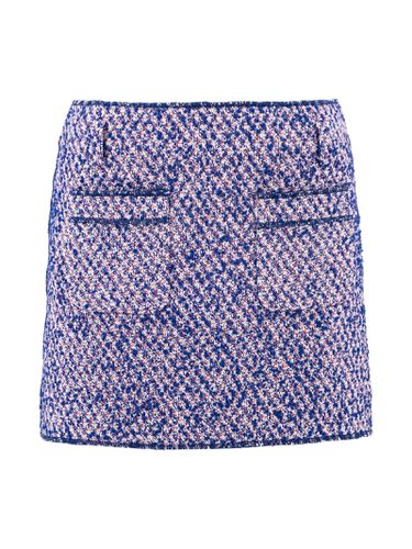 Contrasting-stitch Tweed Miniskirt - Philosophy di Lorenzo Serafini - Modalova