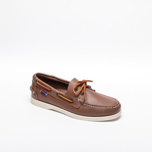 Docksides Brown Leather Loafer - Sebago - Modalova