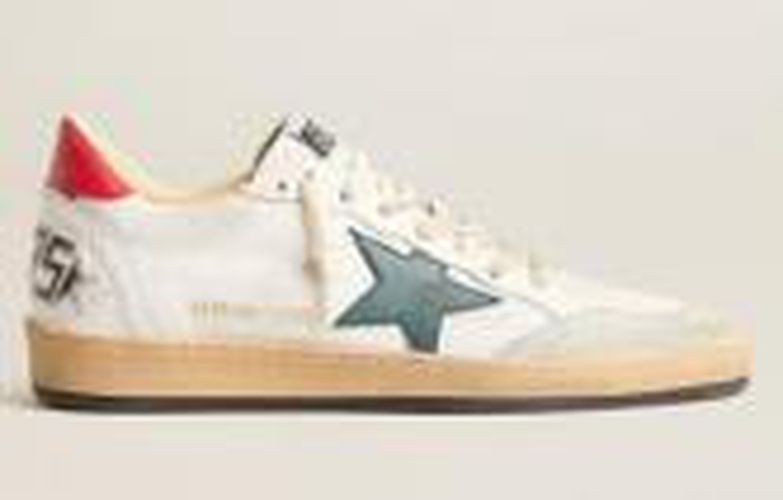 Ballstar Net Upper Suede Toe Leather Star And Heel Crack Spur - Golden Goose - Modalova