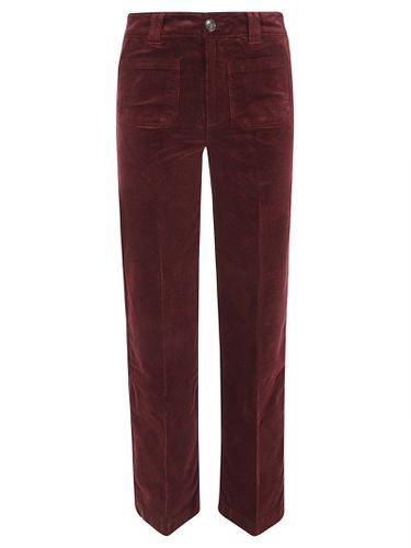 Paige Buttoned Straight Trousers - Paige - Modalova