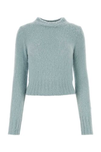 Pastel Light-blue Stretch Alpaca Blend Sweater - Ami Alexandre Mattiussi - Modalova