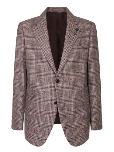 Tweed Jacket In /bordeaux - Lardini - Modalova