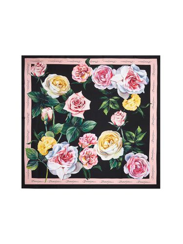 Floral Printed Scarf - Dolce & Gabbana - Modalova