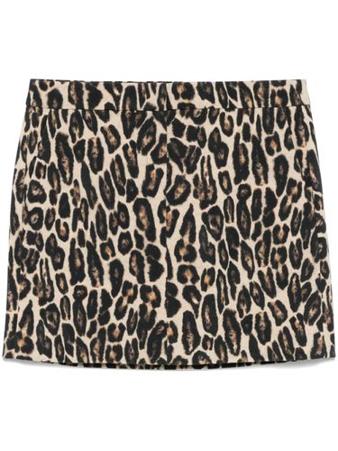 Classic Leopard Print Mini Skirt - Theory - Modalova