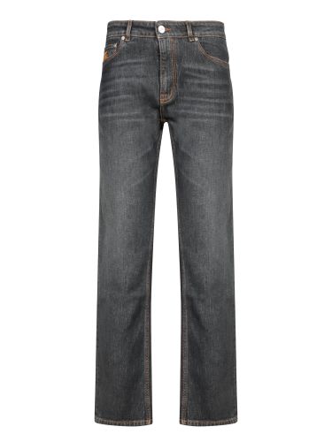 Logo Embroidered Mid-rise Jeans - Etro - Modalova