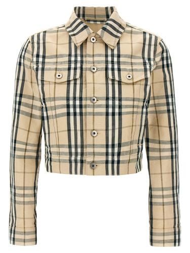 Burberry Check Denim Jacket - Burberry - Modalova