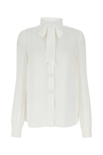 Moschino White Silk Blouse - Moschino - Modalova