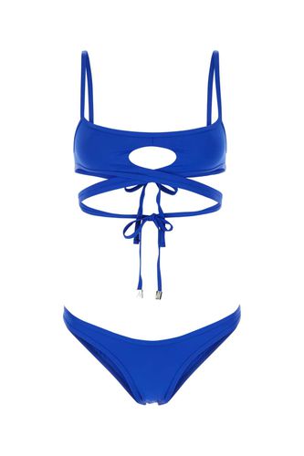 Electric Blue Stretch Nylon Bikini - The Attico - Modalova