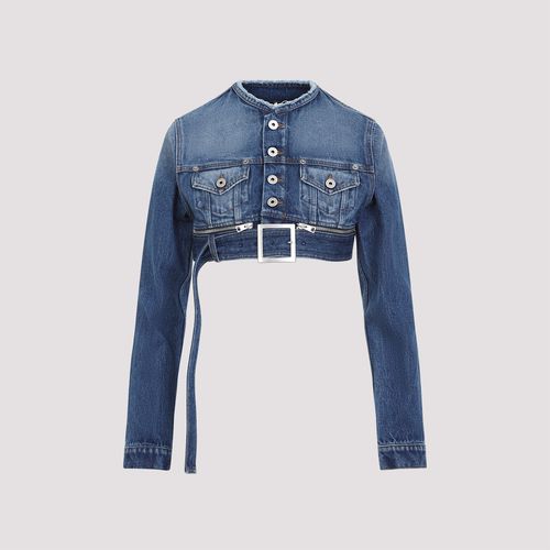 Super Cropped Denim Jacket - Jean Paul Gaultier - Modalova