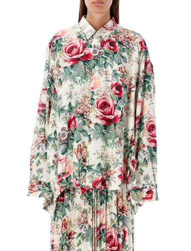 Floral Print Oversized Button-up Shirt - Junya Watanabe - Modalova