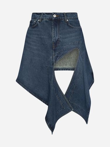 Y/Project Cut Out Denim Miniskirt - Y/Project - Modalova