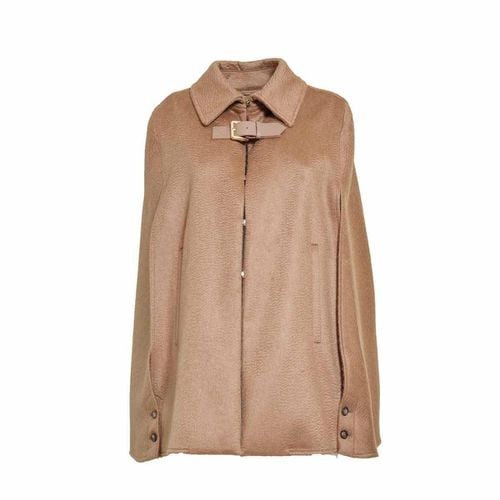 Buckle Detailed Oversized Poncho - Max Mara - Modalova