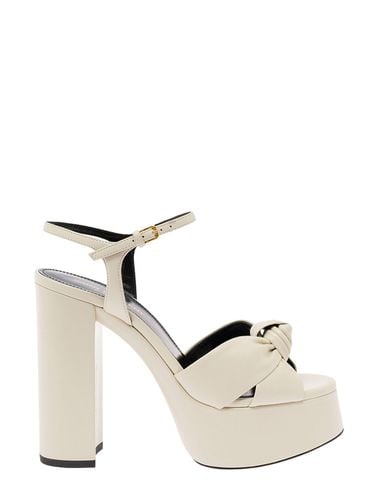 Bianca Platform Sandals In Smooth Leather - Saint Laurent - Modalova