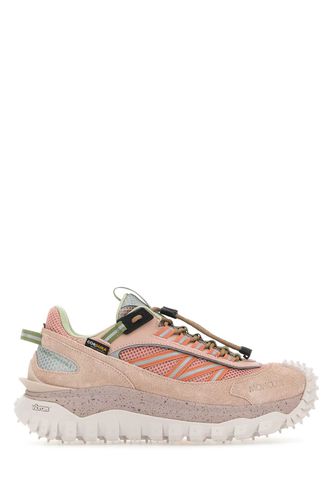 Multicolor Fabric And Leather Trailgrip Sneakers - Moncler - Modalova