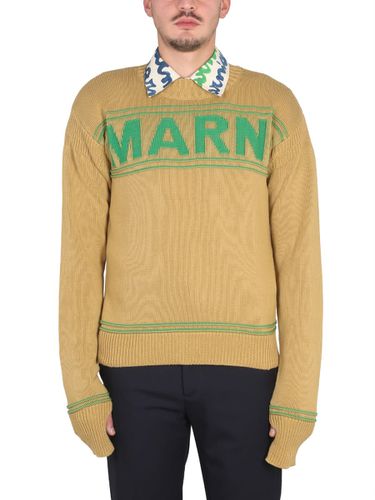 Marni Knit Sweatshirt With Logo - Marni - Modalova