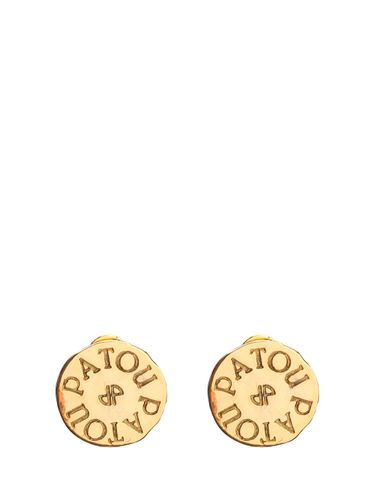 Brass Earrings With Engraved Logo - Patou - Modalova