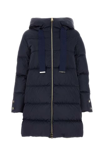 Dark Blue Polyester Down Jacket - Herno - Modalova