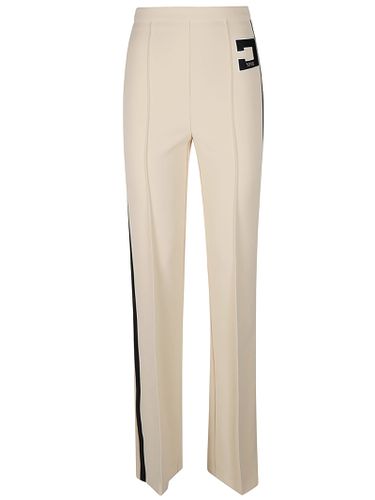 Logo Embroidery Pant - Elisabetta Franchi - Modalova