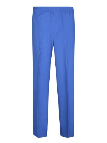Gucci Gg Cross Blue Trousers - Gucci - Modalova