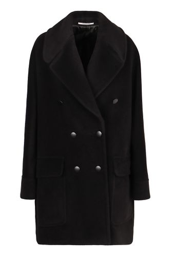 Wool Blend Double-breasted Coat - Tagliatore 0205 - Modalova