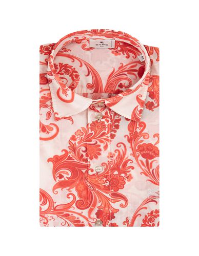 White Shirt With Paisley Graphics - Etro - Modalova