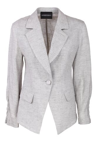 Emporio Armani Linen Jacket - Emporio Armani - Modalova