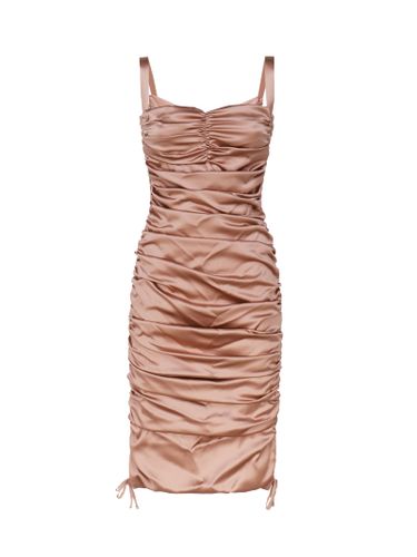 Stretch Silk Midi Dress - Dolce & Gabbana - Modalova