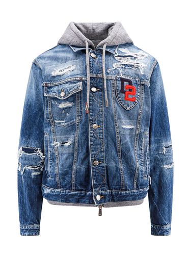 Distressed Over Denim Jacket - Dsquared2 - Modalova