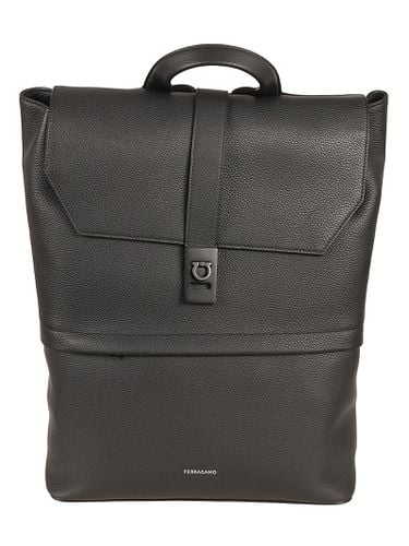 Ferragamo Logo Lock Backpack - Ferragamo - Modalova