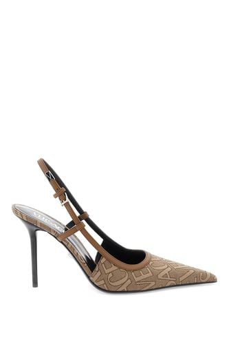 Cotton Blend Slingbacks - Versace - Modalova