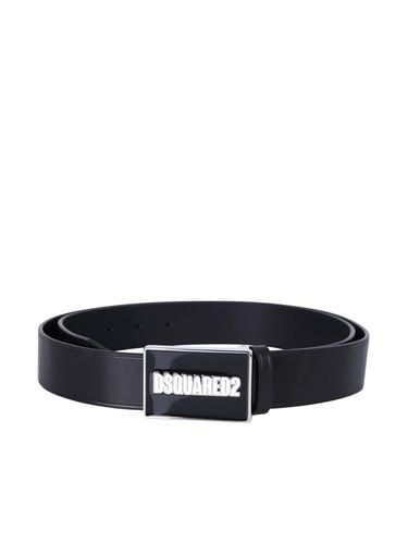 Dsquared2 Logo Plaque Buckled Belt - Dsquared2 - Modalova